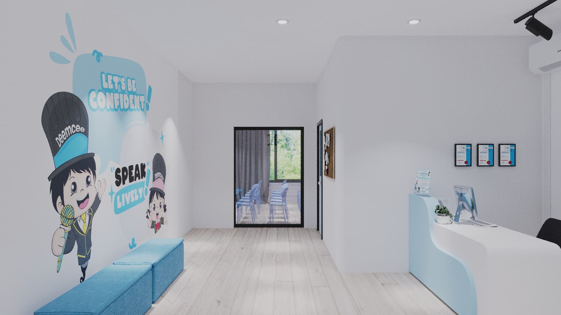Deemcee centre — lounge & display